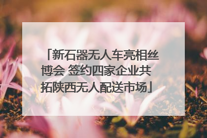 新石器无人车亮相丝博会 签约四家企业共拓陕西无人配送市场