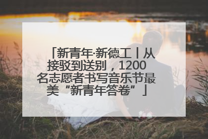 新青年·新德工丨从接驳到送别，1200名志愿者书写音乐节最美“新青年答卷”