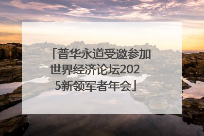 普华永道受邀参加世界经济论坛2025新领军者年会