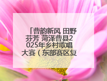 曹韵新风 田野芬芳 菏泽曹县2025年乡村歌唱大赛（东部赛区复赛）举办