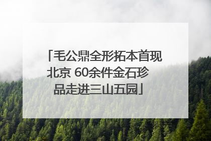 毛公鼎全形拓本首现北京 60余件金石珍品走进三山五园