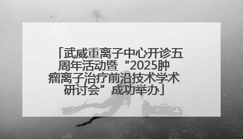 武威重离子中心开诊五周年活动暨“2025肿瘤离子治疗前沿技术学术研讨会”成功举办