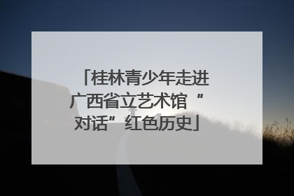 桂林青少年走进广西省立艺术馆“对话”红色历史