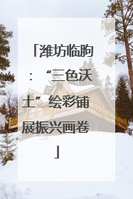 潍坊临朐：“三色沃土”绘彩铺展振兴画卷
