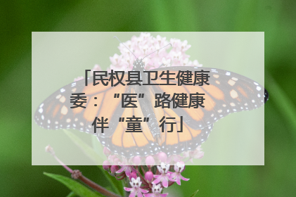 民权县卫生健康委：“医”路健康伴“童”行