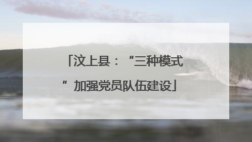 汶上县：“三种模式”加强党员队伍建设