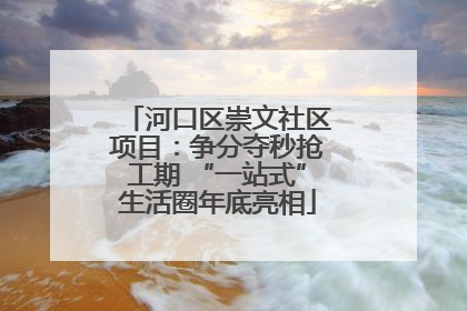 河口区崇文社区项目：争分夺秒抢工期 “一站式”生活圈年底亮相