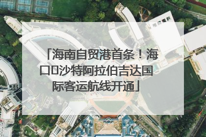 海南自贸港首条！海口⇌沙特阿拉伯吉达国际客运航线开通