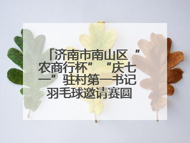 济南市南山区“农商行杯”“庆七一”驻村第一书记 羽毛球邀请赛圆满落幕