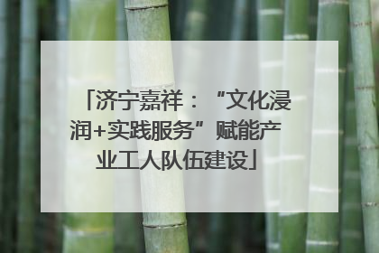济宁嘉祥：“文化浸润+实践服务”赋能产业工人队伍建设
