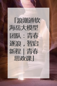 浪潮通软海岳大模型团队：青春逐浪，智启新程｜青春思政课
