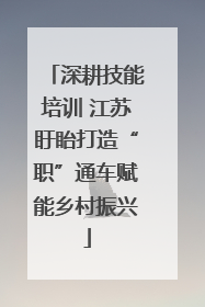 深耕技能培训 江苏盱眙打造“职”通车赋能乡村振兴
