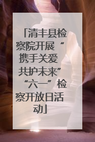 清丰县检察院开展“携手关爱 共护未来”“六一”检察开放日活动