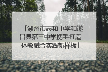 湖州市志和中学和遂昌县第三中学携手打造体教融合实践新样板
