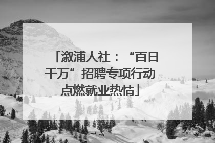 溆浦人社：“百日千万”招聘专项行动点燃就业热情