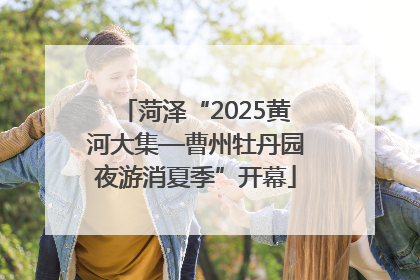 菏泽“2025黄河大集—曹州牡丹园夜游消夏季”开幕