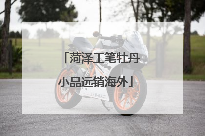 菏泽工笔牡丹小品远销海外