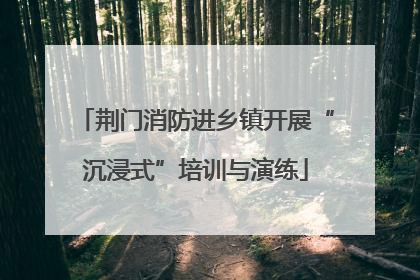 荆门消防进乡镇开展“沉浸式”培训与演练
