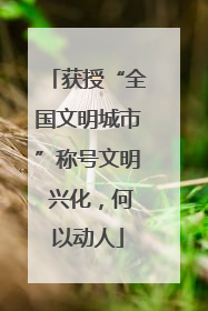 获授“全国文明城市”称号文明 兴化，何以动人