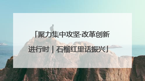 聚力集中攻坚·改革创新进行时｜石榴红里话振兴