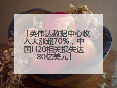 英伟达数据中心收入大涨超70%，中国H20相关损失达80亿美元