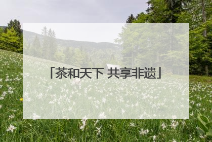 茶和天下 共享非遗