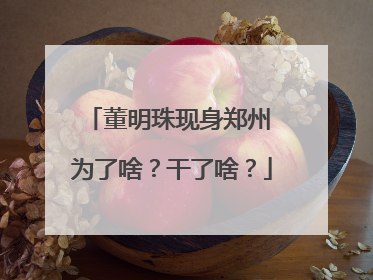董明珠现身郑州 为了啥？干了啥？