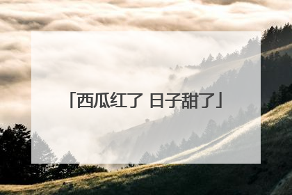 西瓜红了 日子甜了