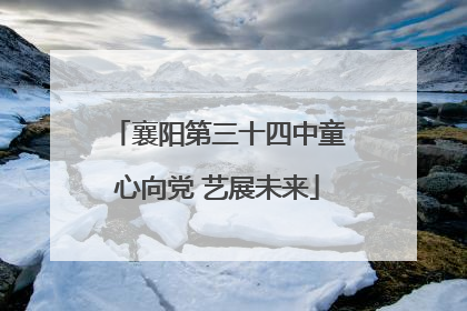 襄阳第三十四中童心向党 艺展未来