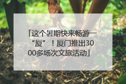 这个暑期快来畅游一“厦”！厦门推出3000多场次文旅活动