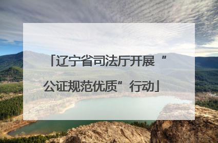辽宁省司法厅开展“公证规范优质”行动