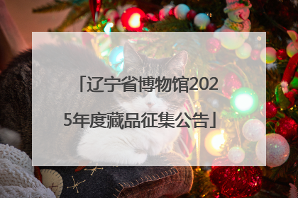 辽宁省博物馆2025年度藏品征集公告