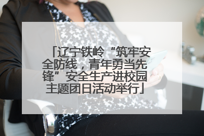 辽宁铁岭“筑牢安全防线，青年勇当先锋”安全生产进校园主题团日活动举行