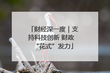 财经深一度｜支持科技创新 财政“花式”发力