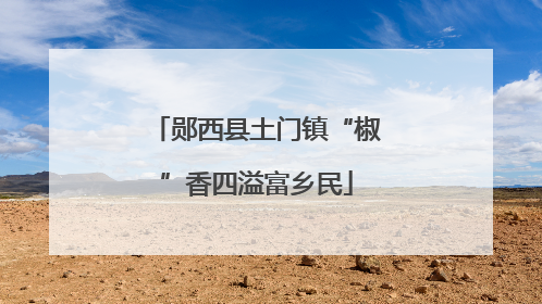 郧西县土门镇“椒”香四溢富乡民
