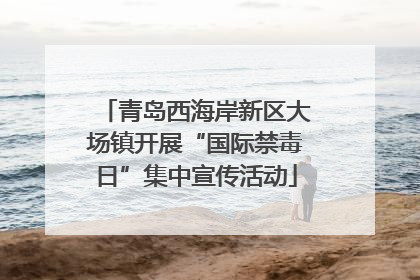 青岛西海岸新区大场镇开展“国际禁毒日”集中宣传活动