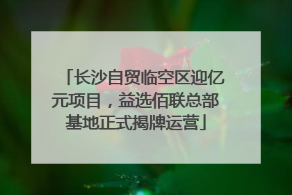 长沙自贸临空区迎亿元项目，益选佰联总部基地正式揭牌运营