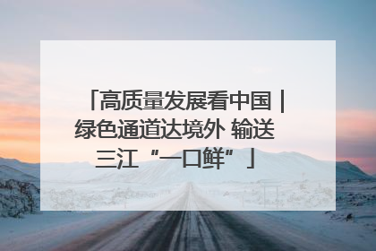 高质量发展看中国｜绿色通道达境外 输送三江“一口鲜”