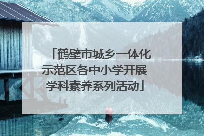 鹤壁市城乡一体化示范区各中小学开展学科素养系列活动