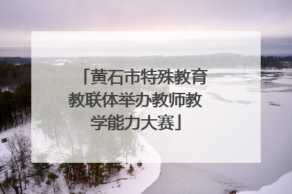 黄石市特殊教育教联体举办教师教学能力大赛