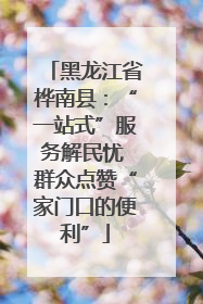 黑龙江省桦南县：“一站式”服务解民忧 群众点赞“家门口的便利”