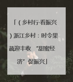 （乡村行·看振兴）浙江乡村：时令果蔬迎丰收 “甜蜜经济”促振兴