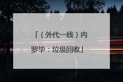 （外代一线）内罗毕：垃圾回收