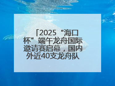 2025“海口杯”端午龙舟国际邀请赛启幕，国内外近40支龙舟队竞逐海甸溪
