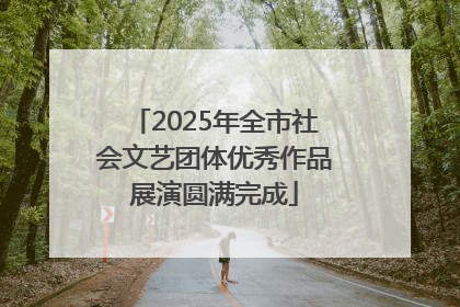 2025年全市社会文艺团体优秀作品展演圆满完成