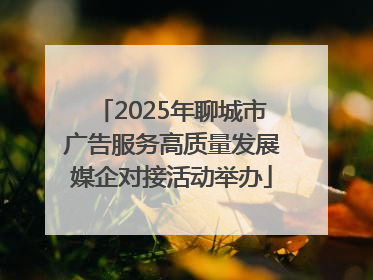 2025年聊城市广告服务高质量发展媒企对接活动举办