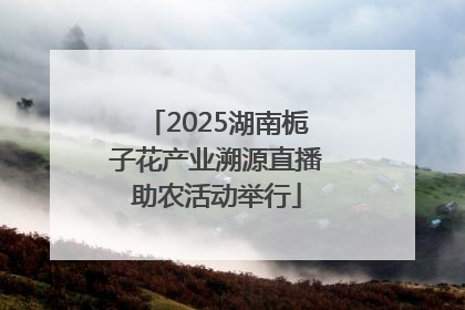 2025湖南栀子花产业溯源直播助农活动举行