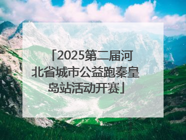 2025第二届河北省城市公益跑秦皇岛站活动开赛