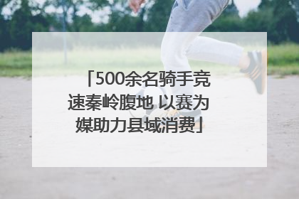 500余名骑手竞速秦岭腹地 以赛为媒助力县域消费