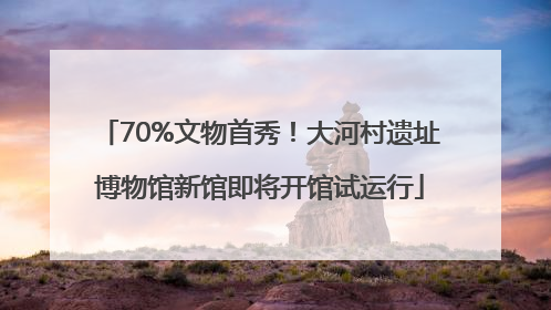 70%文物首秀！大河村遗址博物馆新馆即将开馆试运行